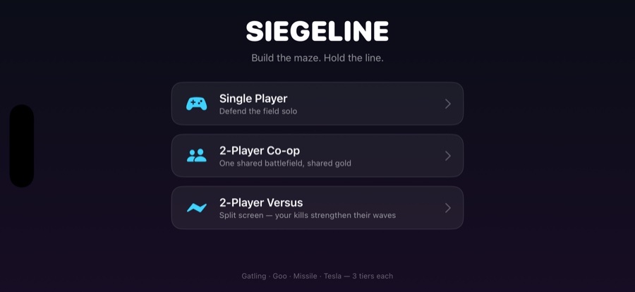 Siegeline app screenshot